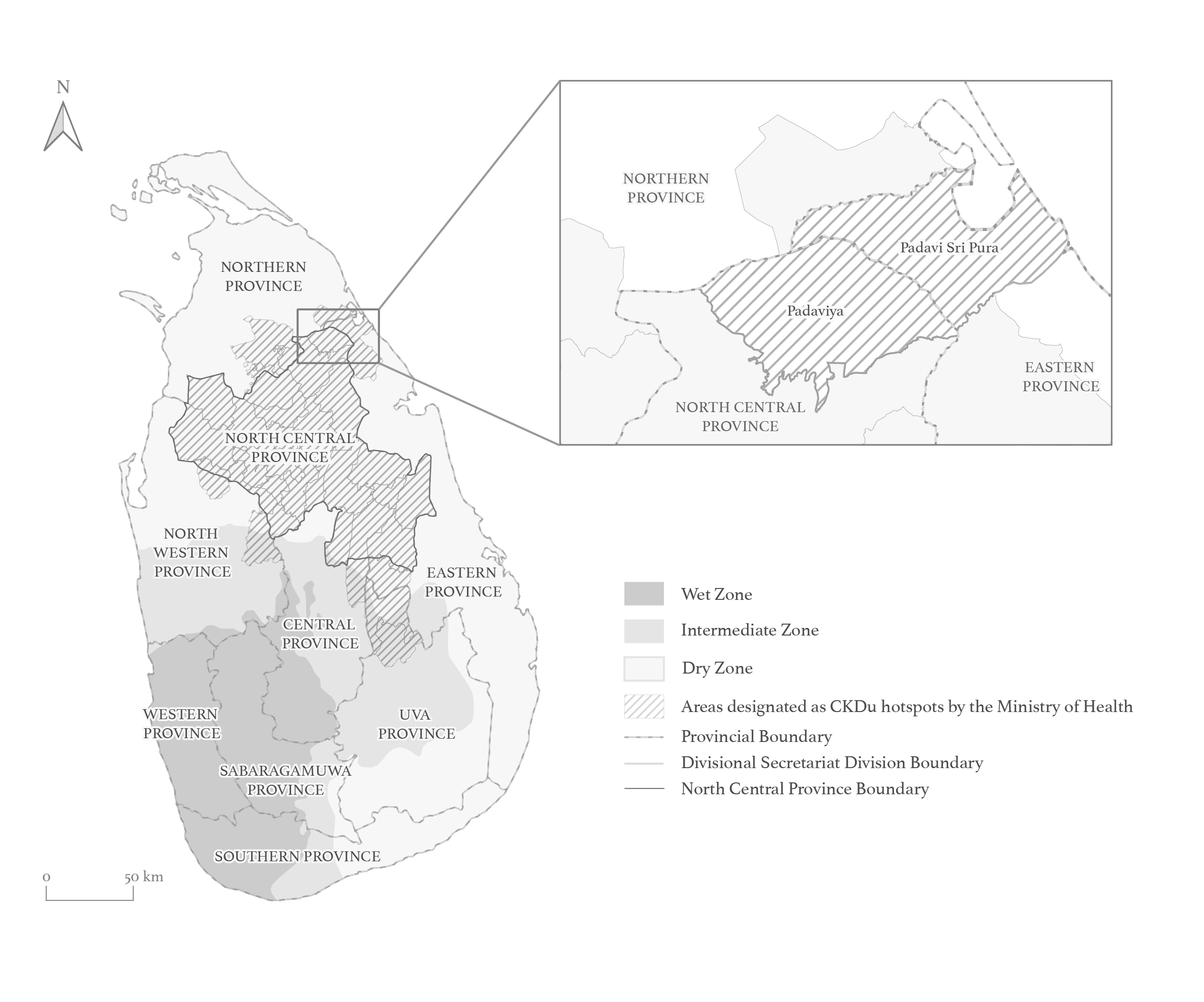 Sri Lanka's CKDu Hotspots