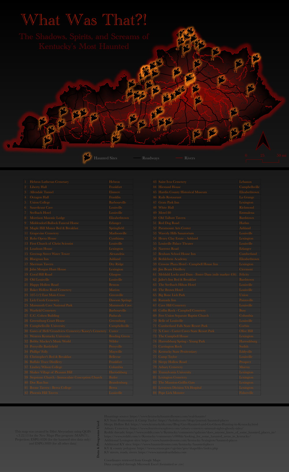 All of Kentucky's Alleged Haunted Locations
